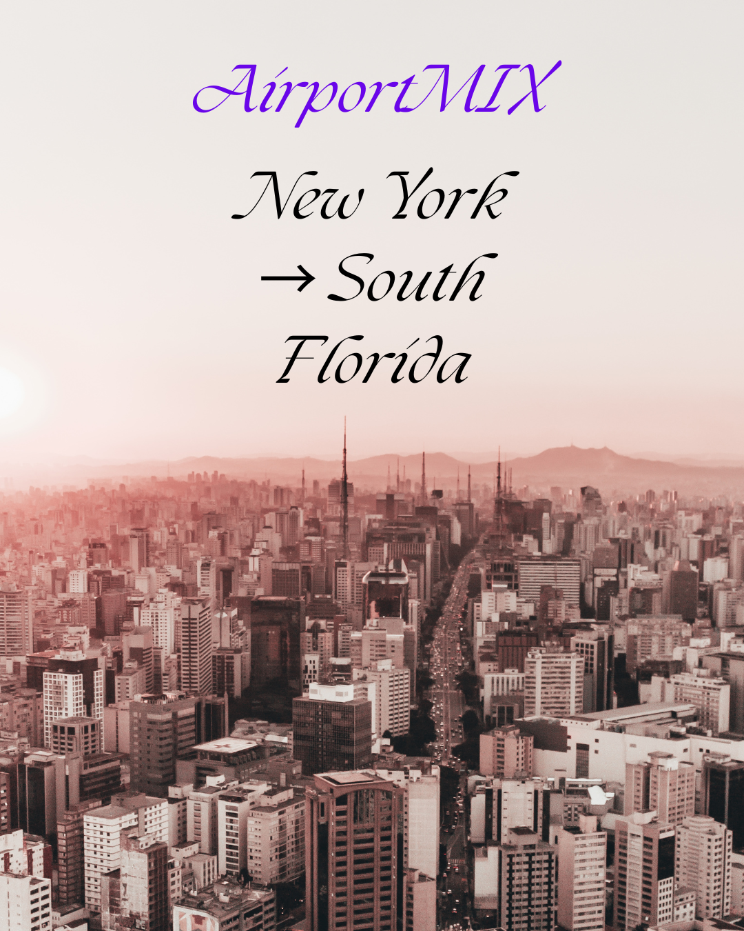 Most searched flight route: NYC to Miami area